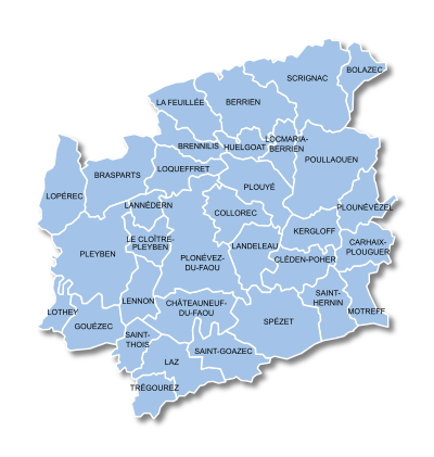 DSDEN 29 - CARTE circonscription de MORLAIX CENTRE FINISTÈRE 