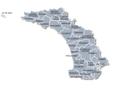 DSDEN 29 - CARTE circonscription de QUIMPER OUEST 