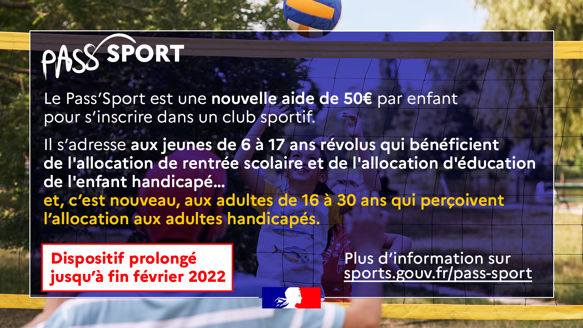 Pass'Sport, bénéficier de la réduction de 50€