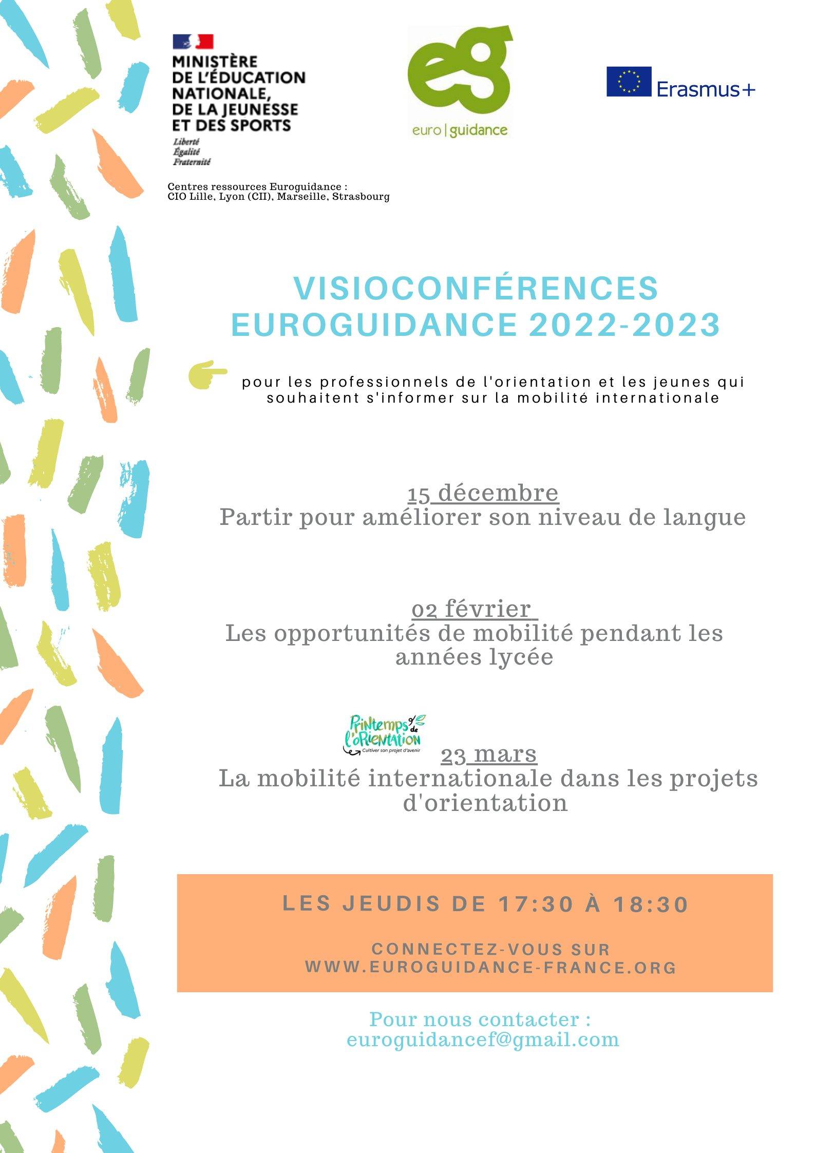 Euroguidance - Visioconférences 2022-2023