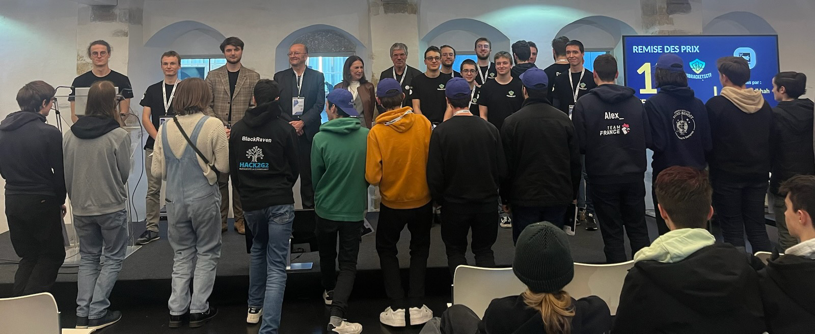 Remise des prix aux lycéens lors de l'European Cyber Week à Rennes