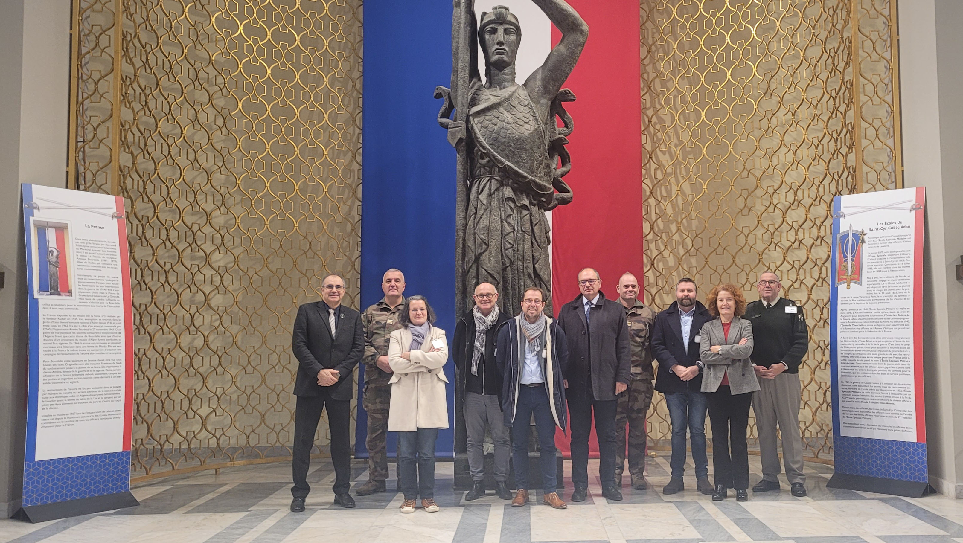 Visite des représentants des CD au musée de l'officier de l'AMSCC