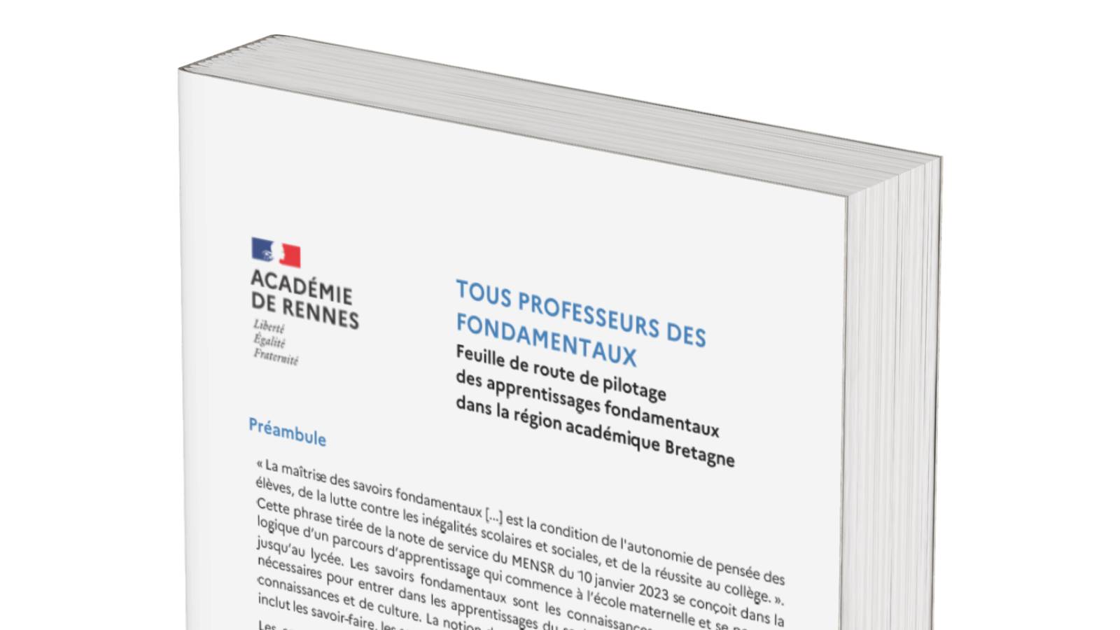 Feuille de route académique de l'Académie de Rennes | Académie de Rennes