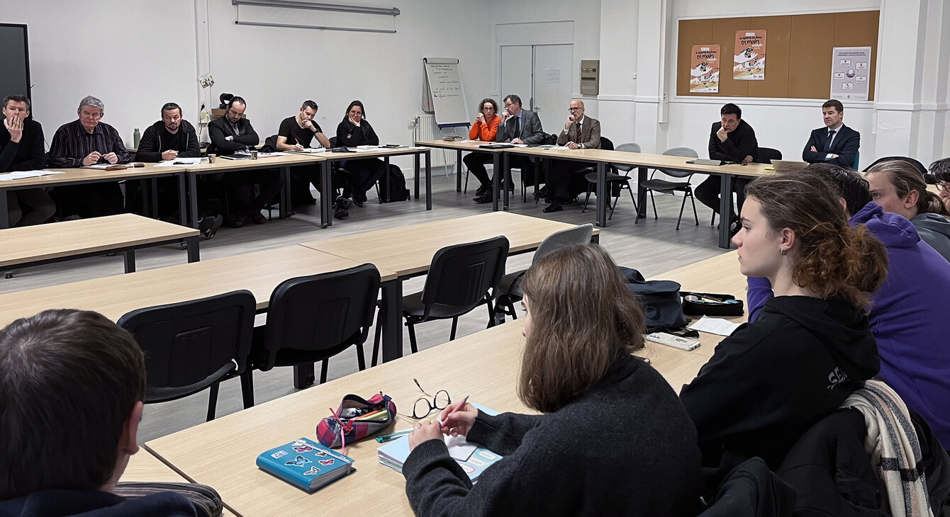 Réunion du CAVL de l'académie de Rennes en présence du Recteur Emmanuel Ethis