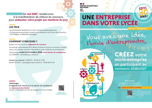 Dépliant EDVL 2026-2027