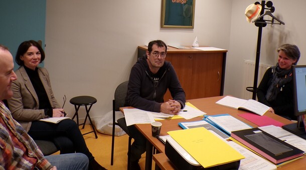 Binôme formé dans le cadre de l'initiative DuoDay2023 à la DSDEN29