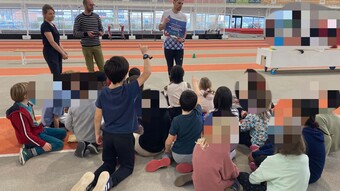 invitation de victor coroller aux élèves de l'école oscar leroux à assister aux jeux paralympiques de Paris