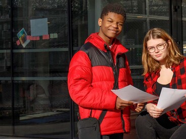 Des lycéens de seconde générale et technologique se préparent pour leur orientation